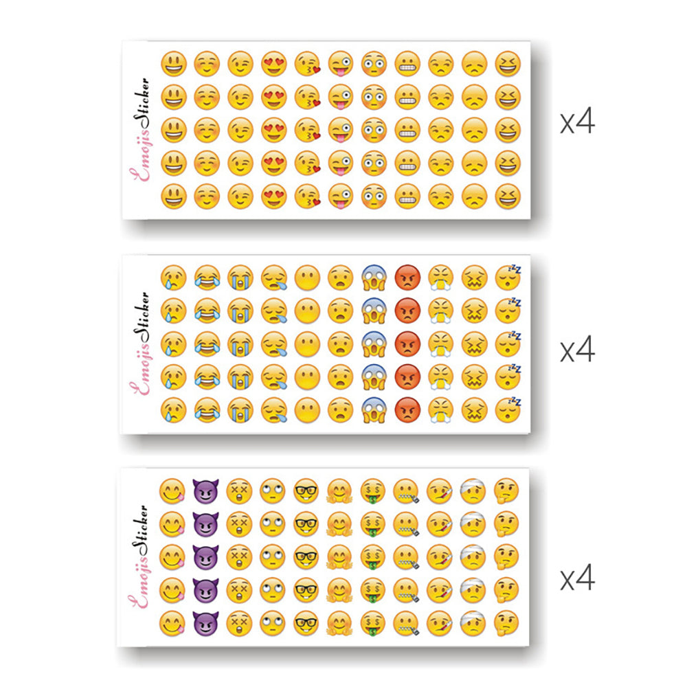 Pelekat emoji pelekat hiasan ekspresi comel NP-000101