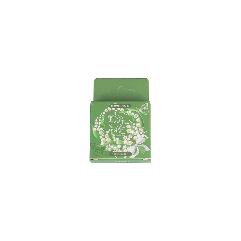 Adesivos de selo momo adesivos em caixa 46 peças em viagens de uma pessoa NP-000172