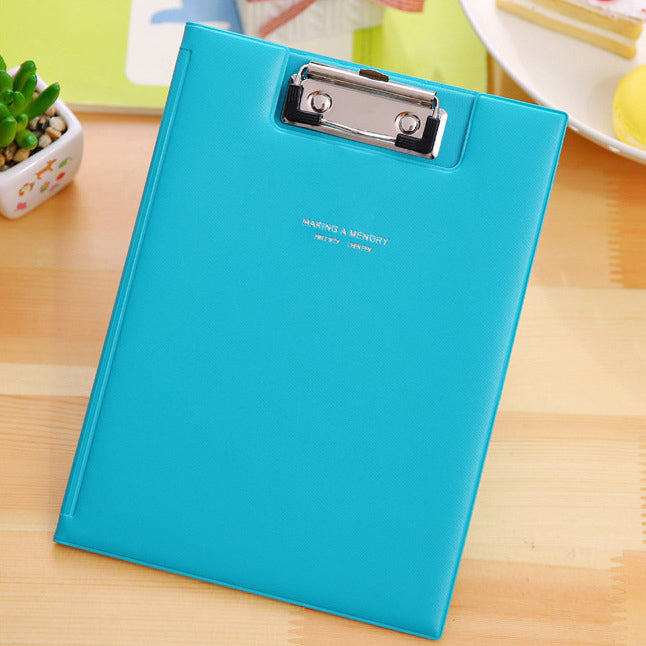 Folder Archive Document Label Candy Color A5 A4 Backing Holder Metal Storage Student Office School Stationery NP-070042 NP-070043
