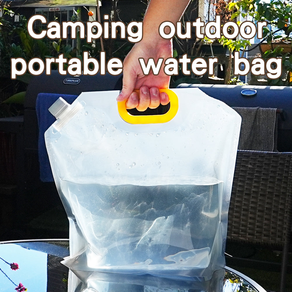 Outdoor portable water bag craft beer spout bag large diameter water bag 5 liters essential for camping and party use