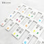 Removable piano note stickers 88 keys monochrome color note comparison piano practice silicone material suitable for electronic keyboard music children piano learning practice