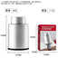 Stainless steel vacuum wine stopper household vacuum bottle sealer with scale silver black wine bottle seal exhaust air isolation simple texture easy to operate freshness