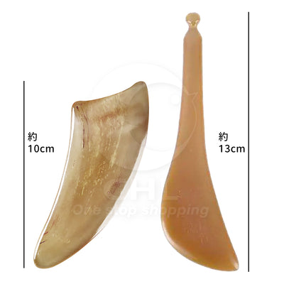 Natural Ox Horn Gua Sha Board – Full Body Massage Tool for Face, Neck, and Shoulders