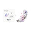 YT-MU Creative DIY transparent crystal collage, silicone PVC seal, handbag, decorative seal, match your own color, soft and delicate, retro flower and plant set