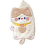 Coral Velvet Lucky Cat Hanging Hand Towel Soft Cute Super Absorbent Quick Drying Hand Towel Cat Shape No Shedding Kitchen Bathroom Hanging Design Good for Home