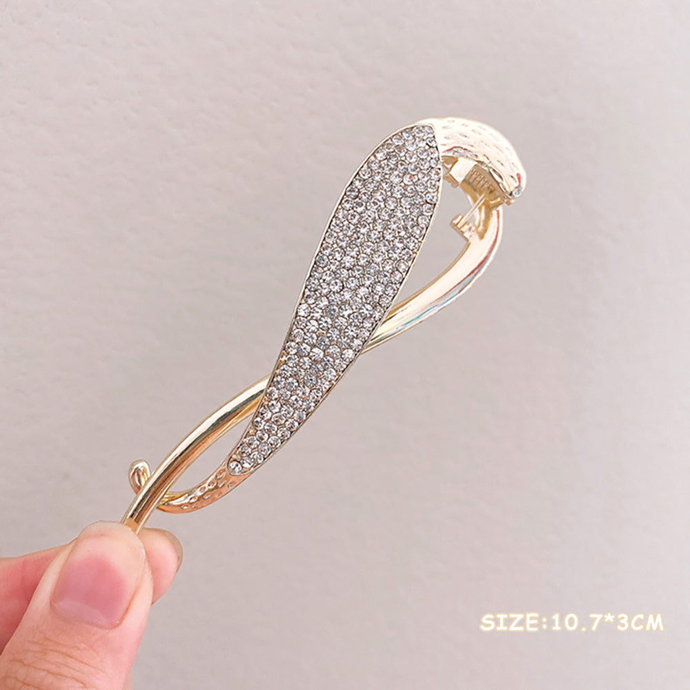 Simple temperament pearl hairpin, headwear, hairpin, clip, duckbill clip, jewelry, hair accessories, pearl, soft curve, gold, silver, texture