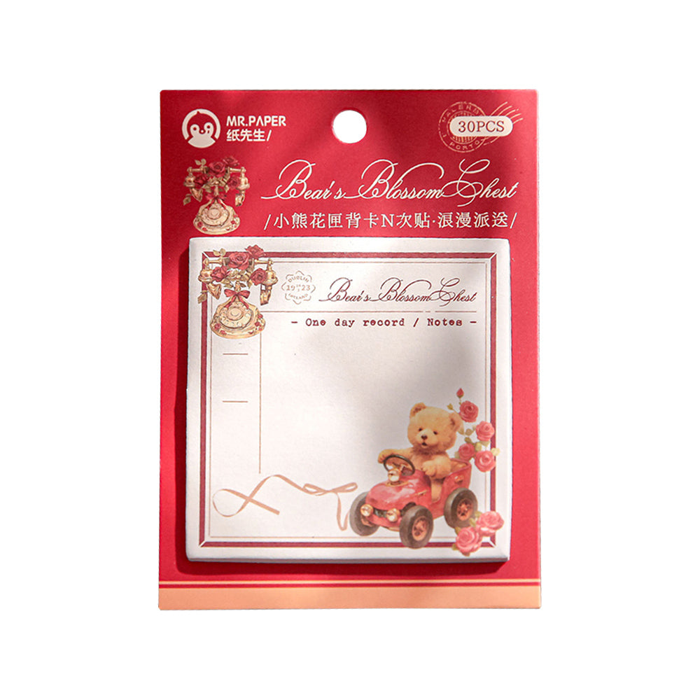 Mr. Paper Years and Winds Series N Times Paste Student Student Message Bareting Post-It Note Orchid و Mangosteen و Qingmei و Thocking Bamboo وورقة ملاحظات وورقة مادية وتخليص DIY ومكتب قرطاسية ومدرسة ومستلزمات يومية