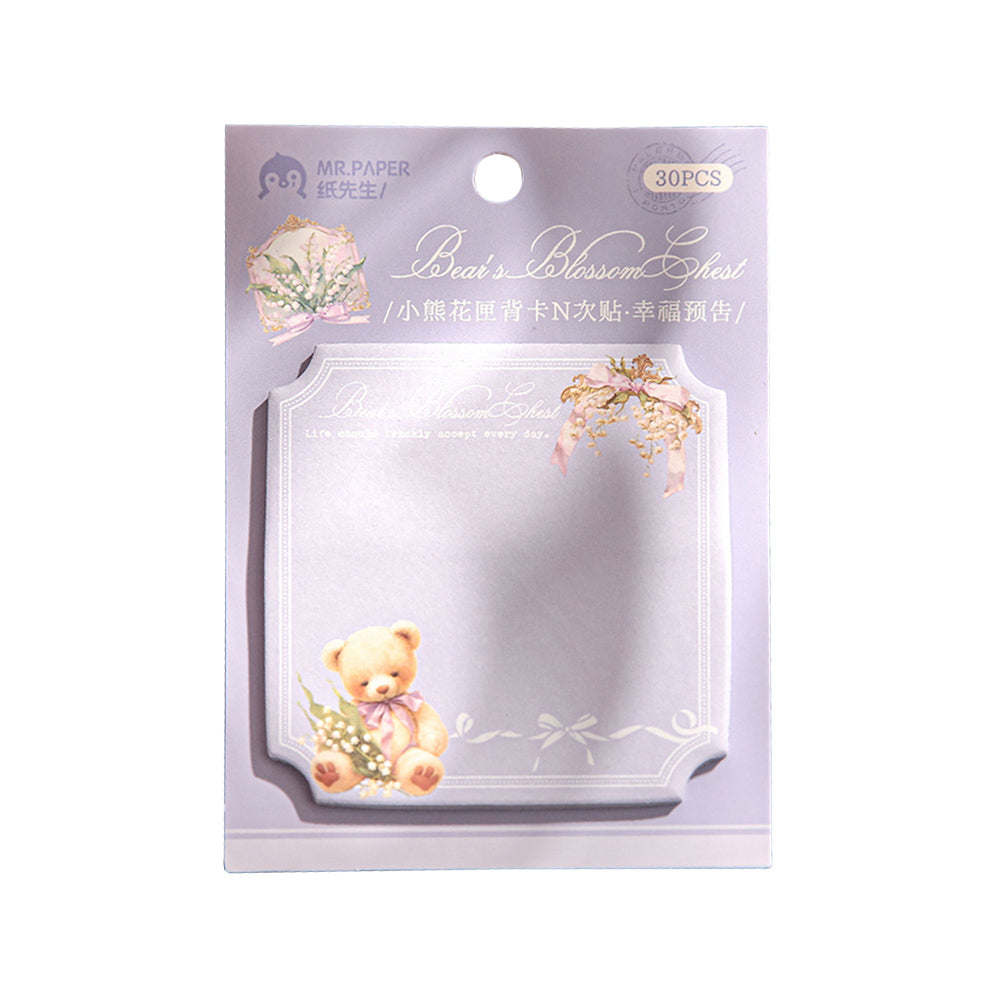 Mr. Paper Years and Winds Series N Times Paste Student Student Message Bareting Post-It Note Orchid و Mangosteen و Qingmei و Thocking Bamboo وورقة ملاحظات وورقة مادية وتخليص DIY ومكتب قرطاسية ومدرسة ومستلزمات يومية