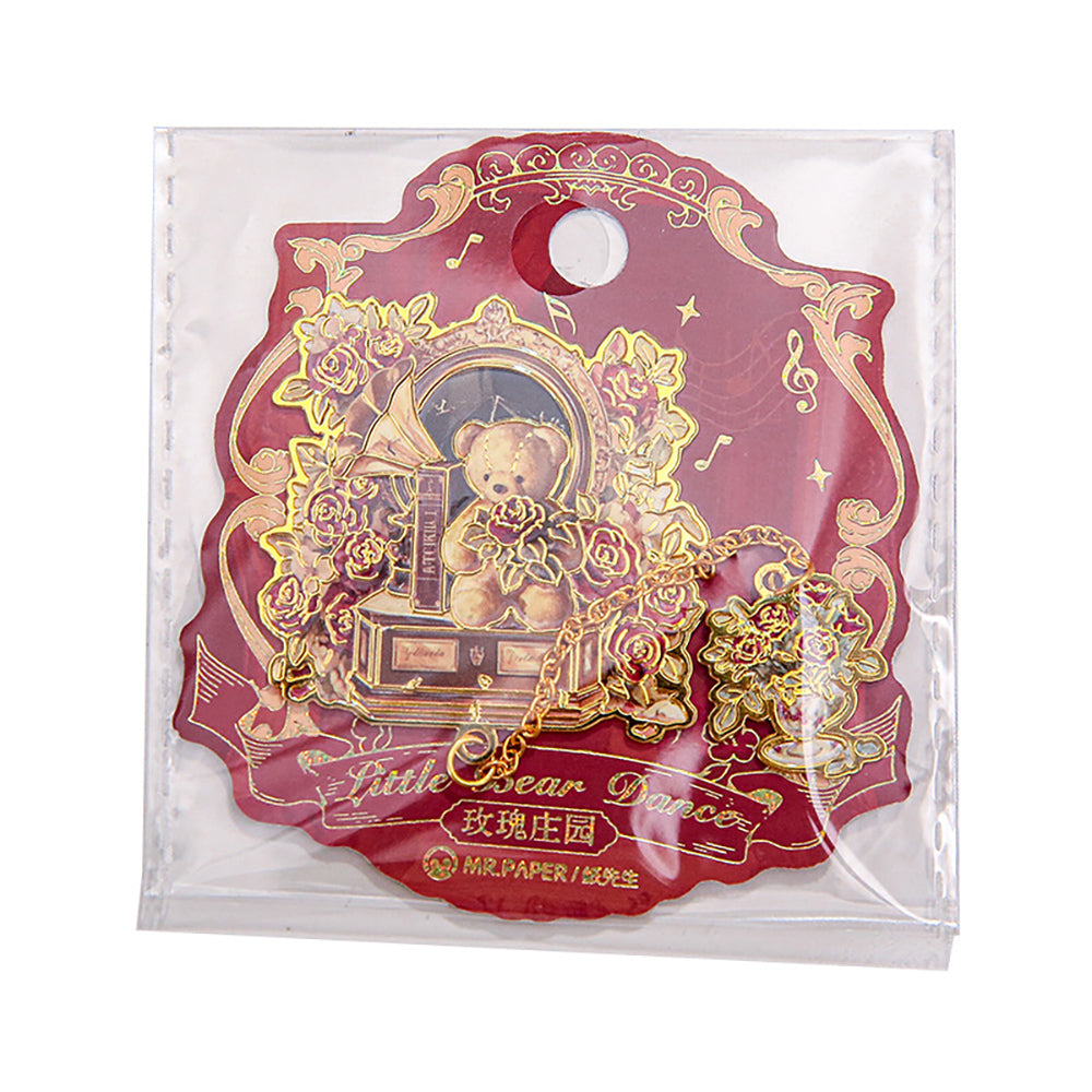 Mr. Paper Metal Bookmarks | Bear Dance Series | Cute Enamel Bookmarks for Journals & Gifts