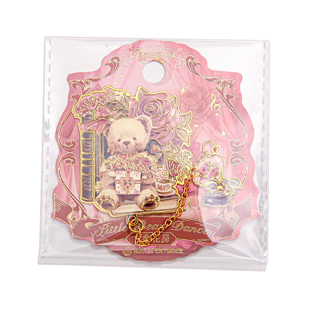 Mr. Paper Metal Bookmarks | Bear Dance Series | Cute Enamel Bookmarks for Journals & Gifts