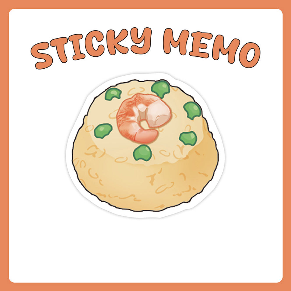 PaperMore Mini Bites Sticky Notes – 30 Sheets Cute Food Design Memo Pads for Journaling & Notes