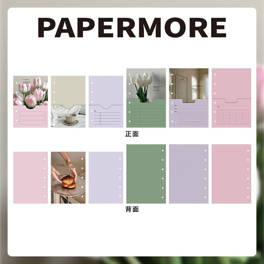 PaperMore Fragment Divider – M5/A7 Loose-Leaf Kraft Tabs for Journaling & Organizing
