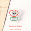 Cute illustration transparent clip transparent acrylic clip fresh cute stationery transparent clip student office food drink small animal test paper information clip