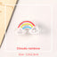 Cute illustration transparent clip transparent acrylic clip fresh cute stationery transparent clip student office food drink small animal test paper information clip