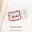 Cute illustration transparent clip transparent acrylic clip fresh cute stationery transparent clip student office food drink small animal test paper information clip