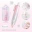 RosyPosy translucent ice-clear press-type correction tape, stand-up strap, replaceable core, gradient color, blue, white, pink, mint, study and office, daily life stationery