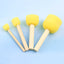 Round sponge painting brush, round head rubbing stick, children's art materials, early childhood DIY rubbing, graffiti painting, art brush, mushroom head seal, multi-specification seal sponge