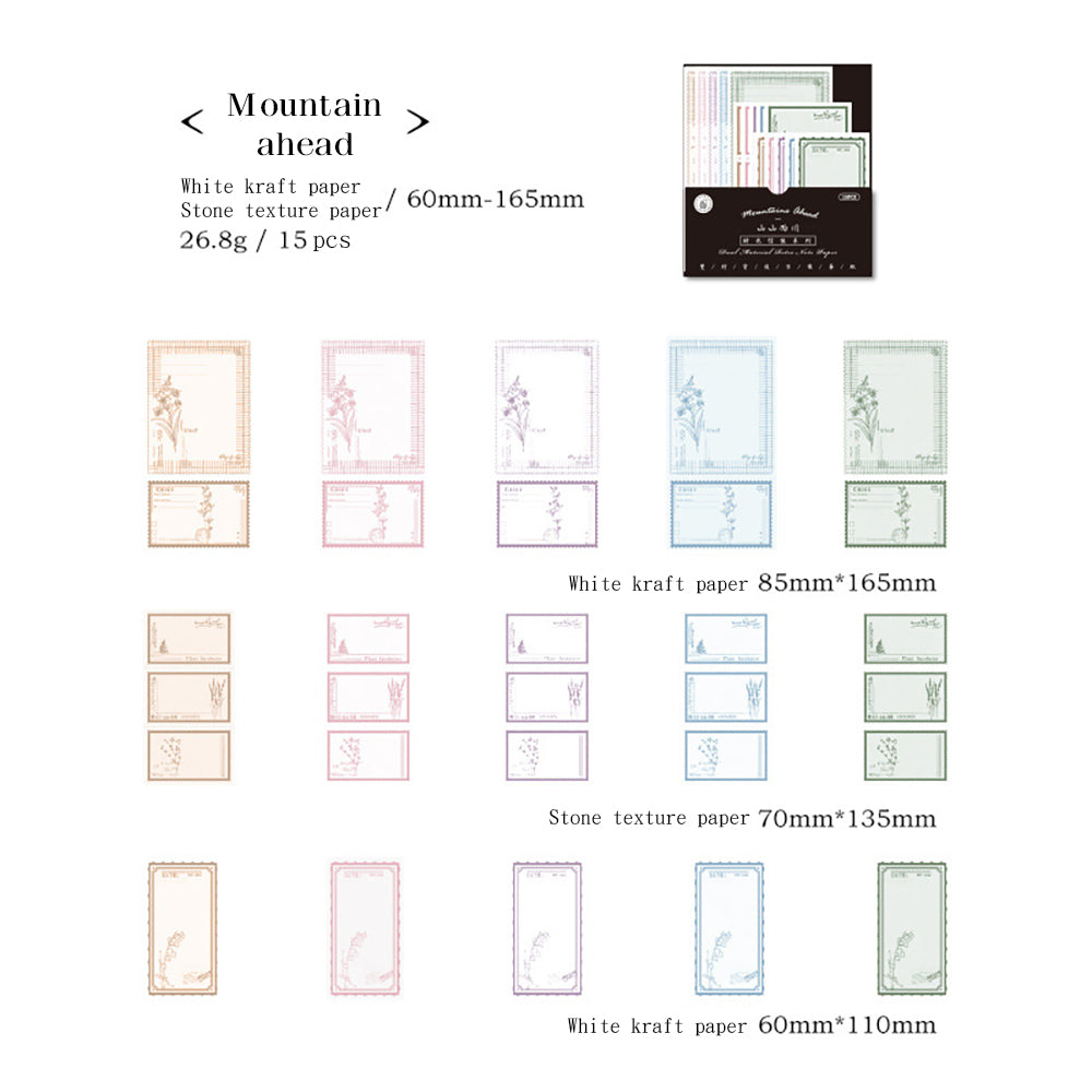 Mo·card Time Messenger Series Dual Material Retro Label Paper