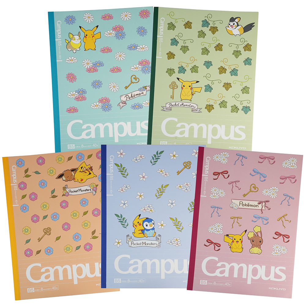 Pokemon Notebook Campus Notebook Dot Ruled B Ruled Pack of 5 Showa