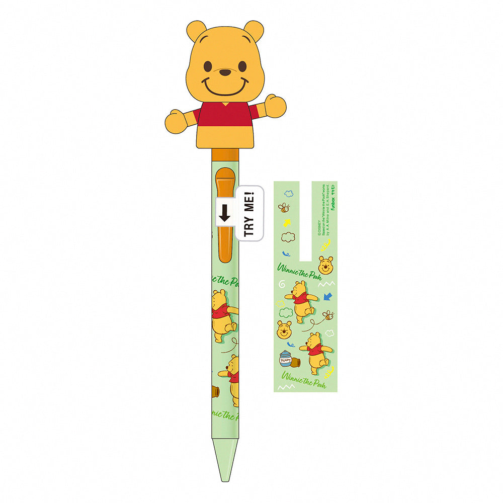 Funbox Disney co-branded 0.7mm moving ball pen Mickey Minnie Donald Duck Winnie the Pooh Mickey Mouse swinging arms cute and funny