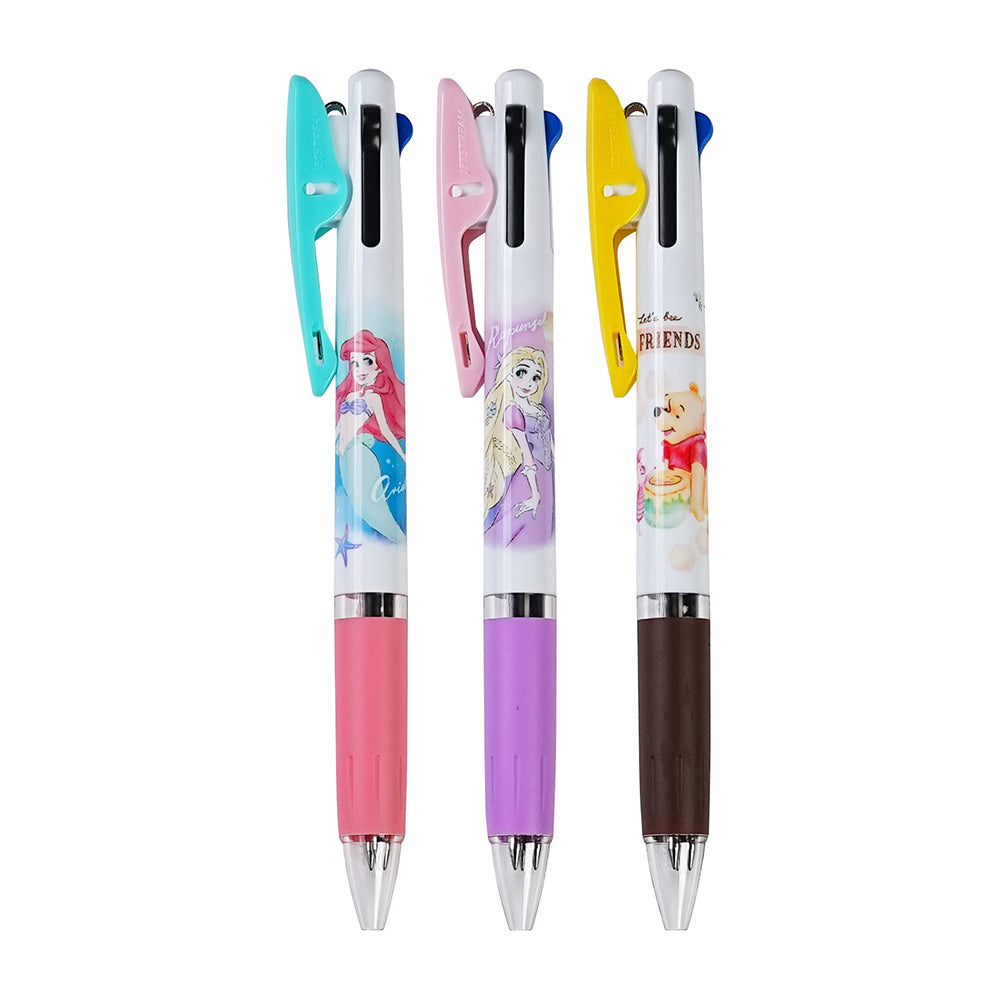 Three-color pen CUTE MODEL x UNI JETSTREAM 0.5MM popular character joint style Hello Kitty Pokémon Winnie the Pooh little mermaid Rapunzel stationery collection student office STA-710823