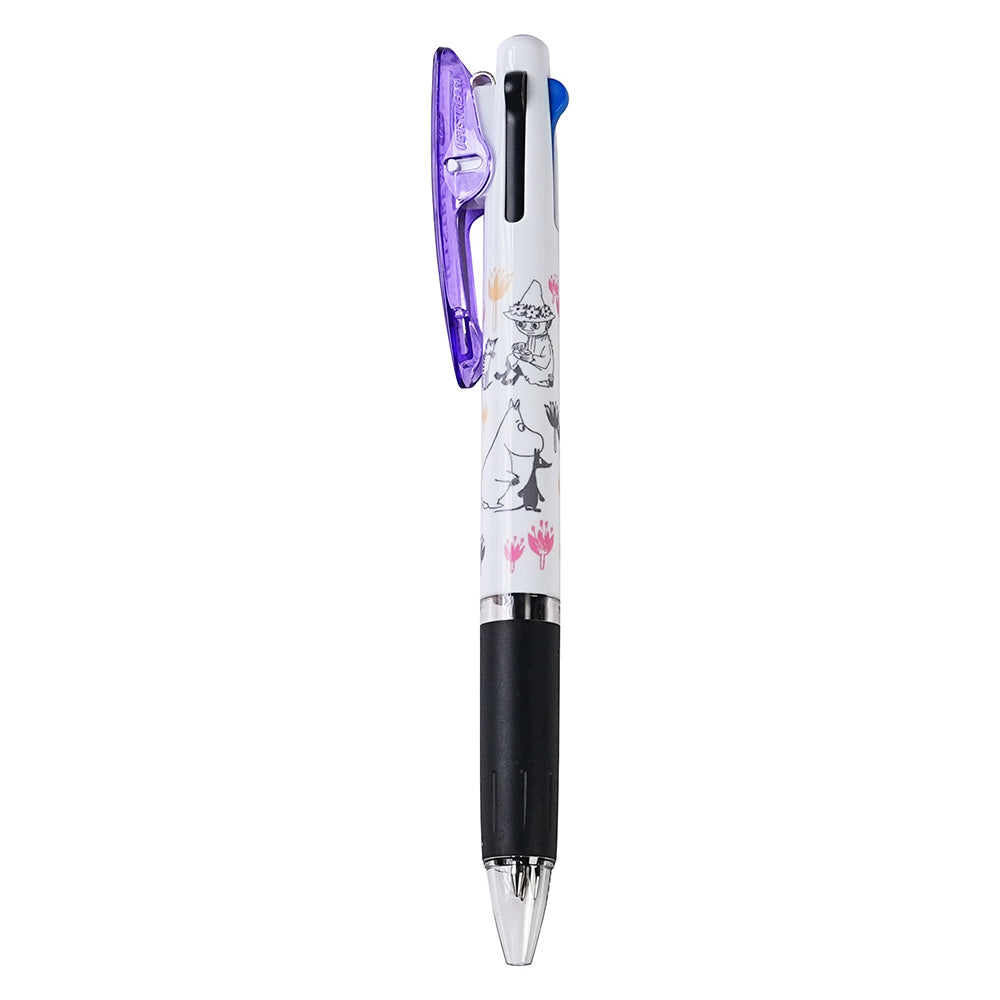 Cute Model X Uni 300348 Jetstream Cartoon Puding Pudding Dog Bersama 0.5mm 3-warna Pen Fungsi Pen 3-warna Pen Ballpoint