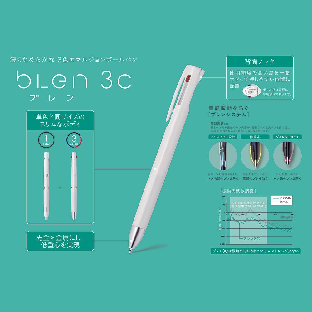 Zebra blen 3C Sanrio Sanrio co-branded limited edition 0.5mm 3-color ballpoint pen 2+S medium oil pen Kurome big-eared dog Melody Aoi Dog Japanese co-branded writing stationery