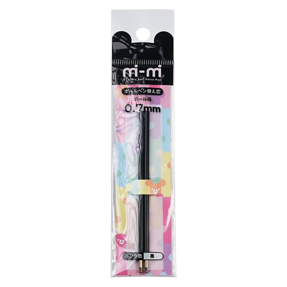 Sakamoto x Sanrio Mimi 0,7 mm stylo à oreille stylo à deux couleurs Black Ink Ink Melody Pom Pom Purin Little Twin Stars Kuromi