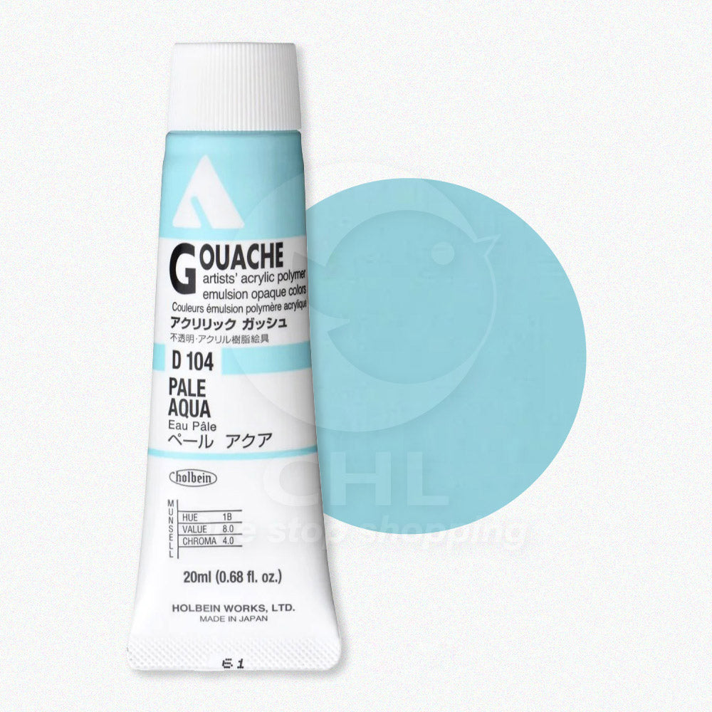 Holbein Acrylic Gouache Opaque Acrylic Paint 20ml Ultra Opaque Artist Professional Grade Fine Art PCCS Lightfast