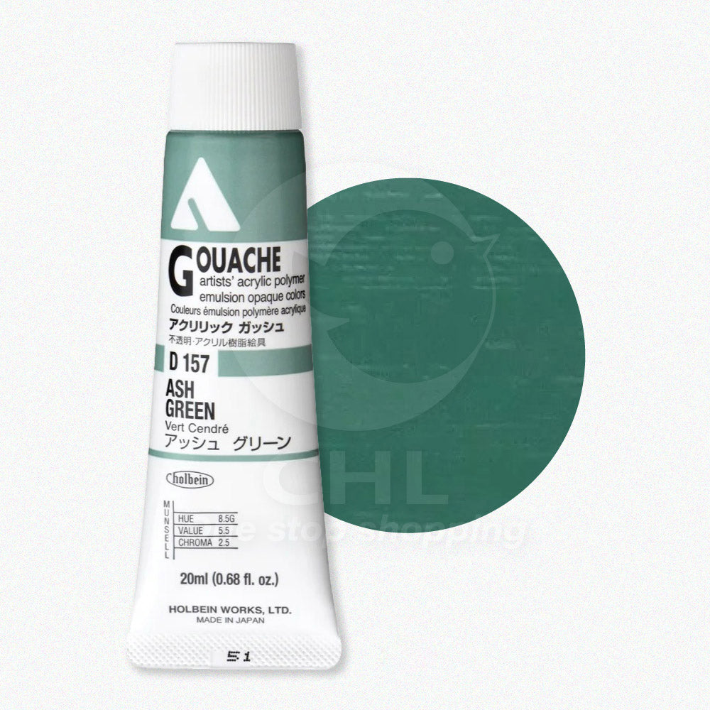 Holbein Acrylic Gouache Opaque Acrylic Paint 20ml Ultra Opaque Artist Professional Grade Fine Art PCCS Lightfast