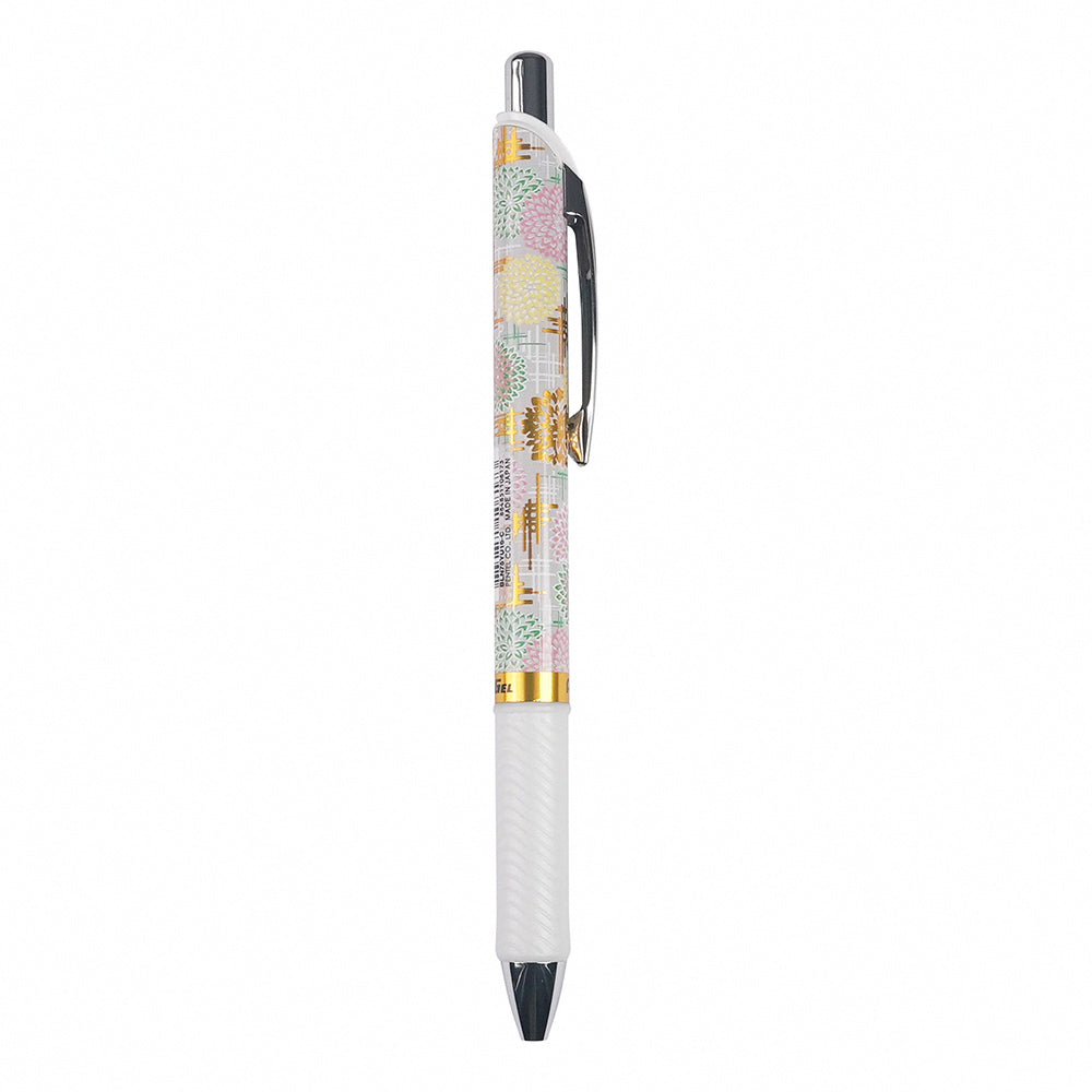 PENTEL ENERGEL 0.5mm Limited Yuzen Series Second Edition Gel Ballpoint Pen Sakura Birds Tang Grass White Flowers Flowers Japanese Art Japanese Stationery