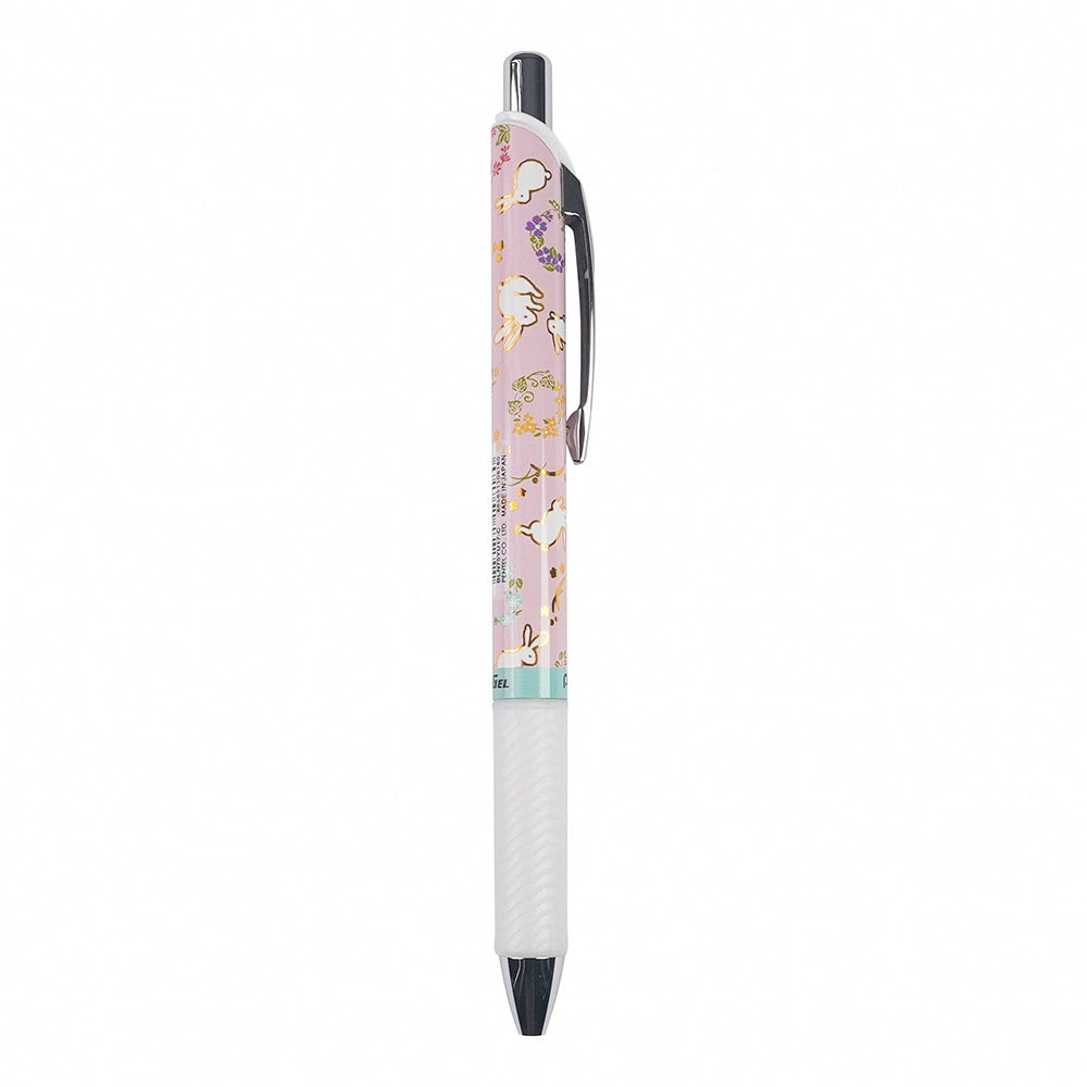 PENTEL ENERGEL 0.5mm Limited Yuzen Series Second Edition Gel Ballpoint Pen Sakura Birds Tang Grass White Flowers Flowers Japanese Art Japanese Stationery