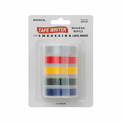 HIGHTIDE DP115 Penco tape refills 5 pcs Simple and beautiful Saturated colors 5 colors Silver Red Yellow Green Blue