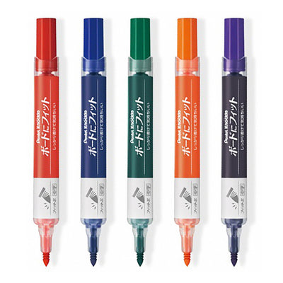 PENTEL KNOCKLE EMWL5BF6ST straight-liquid whiteboard pen Taizi round-head elastic pen tip for meetings, offices, and classes