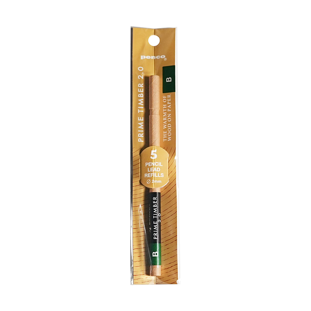 HIGHTIDE Penco Prime Timber經典自動鉛筆2mm筆芯B五寸專用鉛芯繪圖素描工程筆專用日本文具