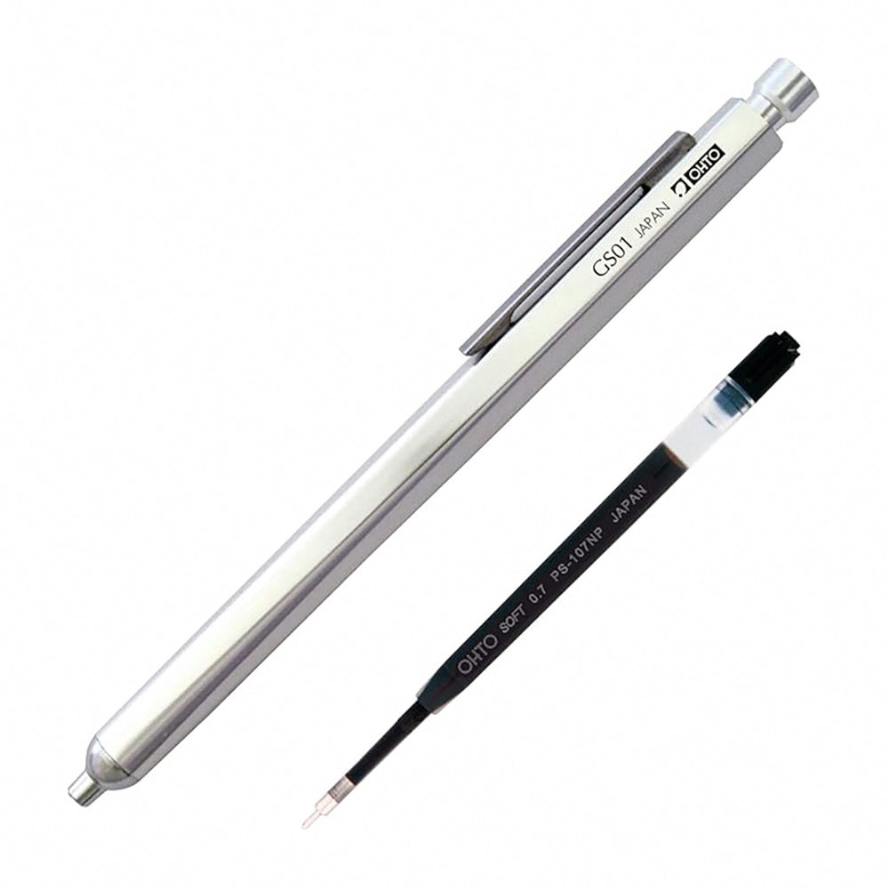 OHTO GS01-S7 Metal Needle Oil Pen 0.7mm – Refillable Japanese Signature Ballpoint Pen (High Quality)