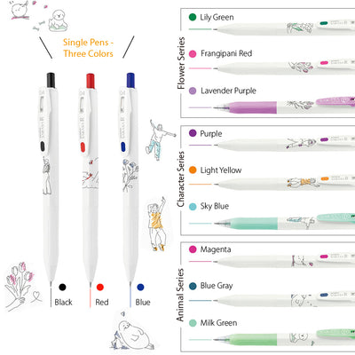 Zebra Sarasa R JJS29 0.4 mm Serie de estilo simple Gel Pen único en la Oficina de Aprendizaje de la Oficina de Aprendizaje STA-JJS29-SP