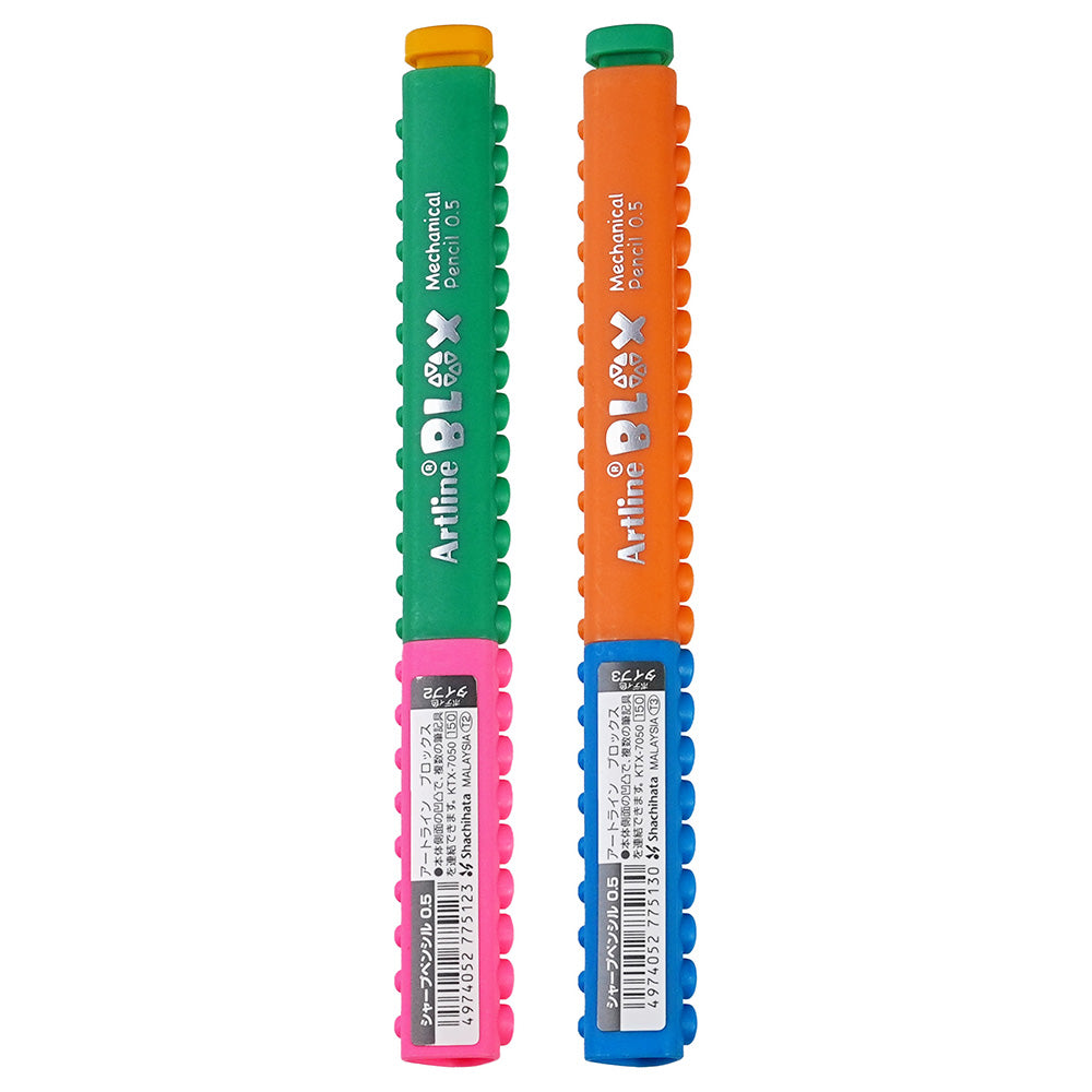 Shachihata BLOX building block pencil 0.5mm automatic pencil fun writing splicing combination stationery supplies