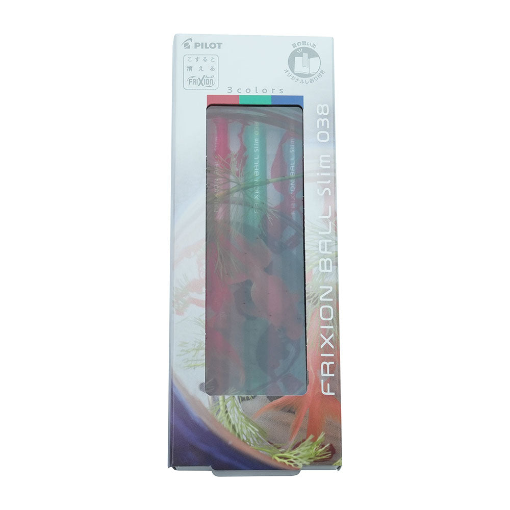 PILOT FRIXION BALL3 Slim 0.38mm 3-color friction pen seasonal limited color Japanese textured stationery LKFBSUFTS23