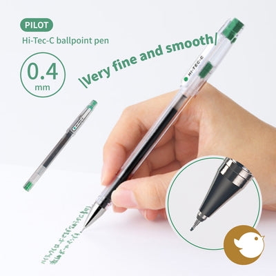 PILOT Hi-Tec-C ballpoint pen green LH-20C4-G 0.4mm extremely fine and smooth Design Award Fine and non-bleeding