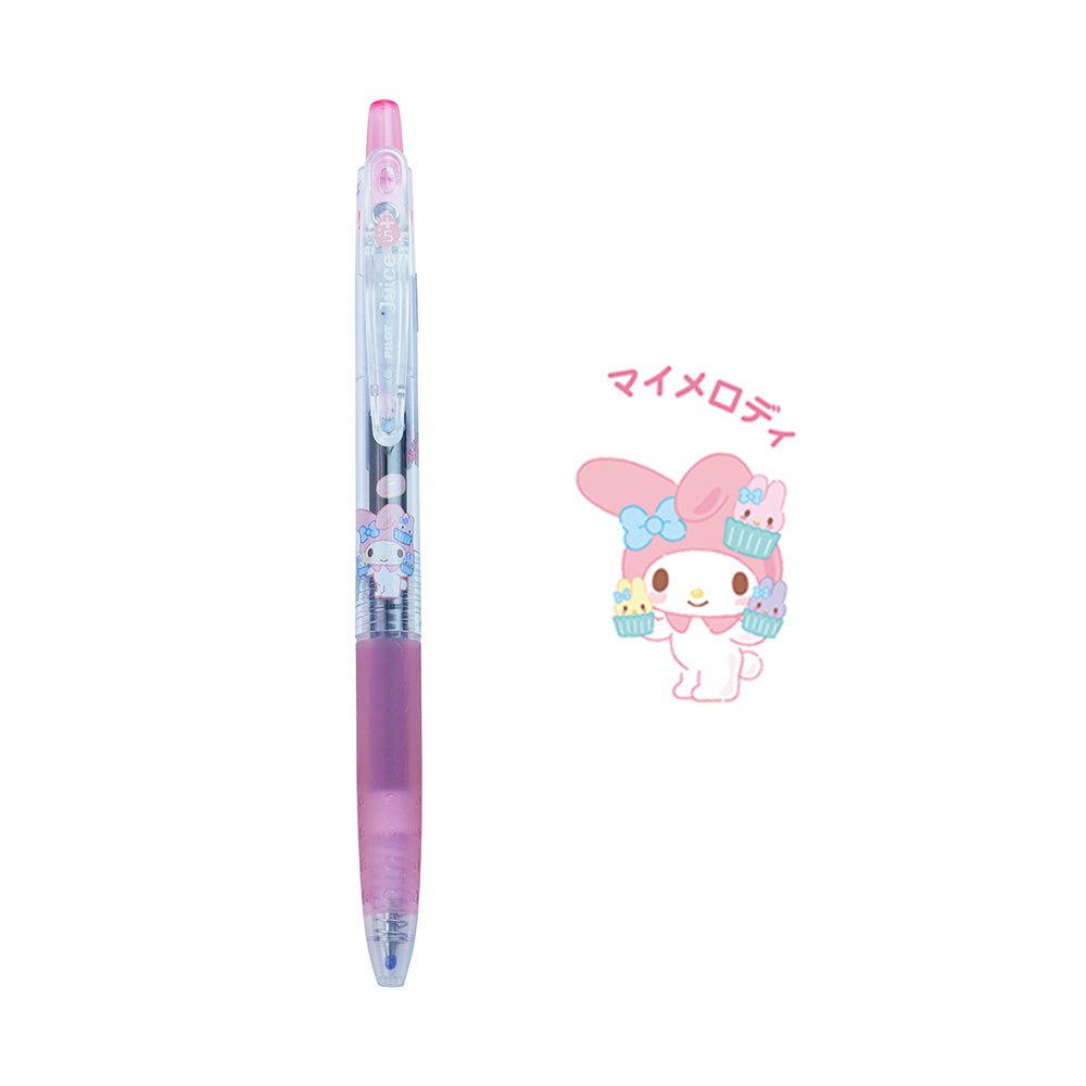 Pilot Juice Sanrio Sanrio co-branded limited edition 0.5mm gelpen Hello Kitty Cinnamoroll Kuromi Melody Pom Pom Purin five-color set