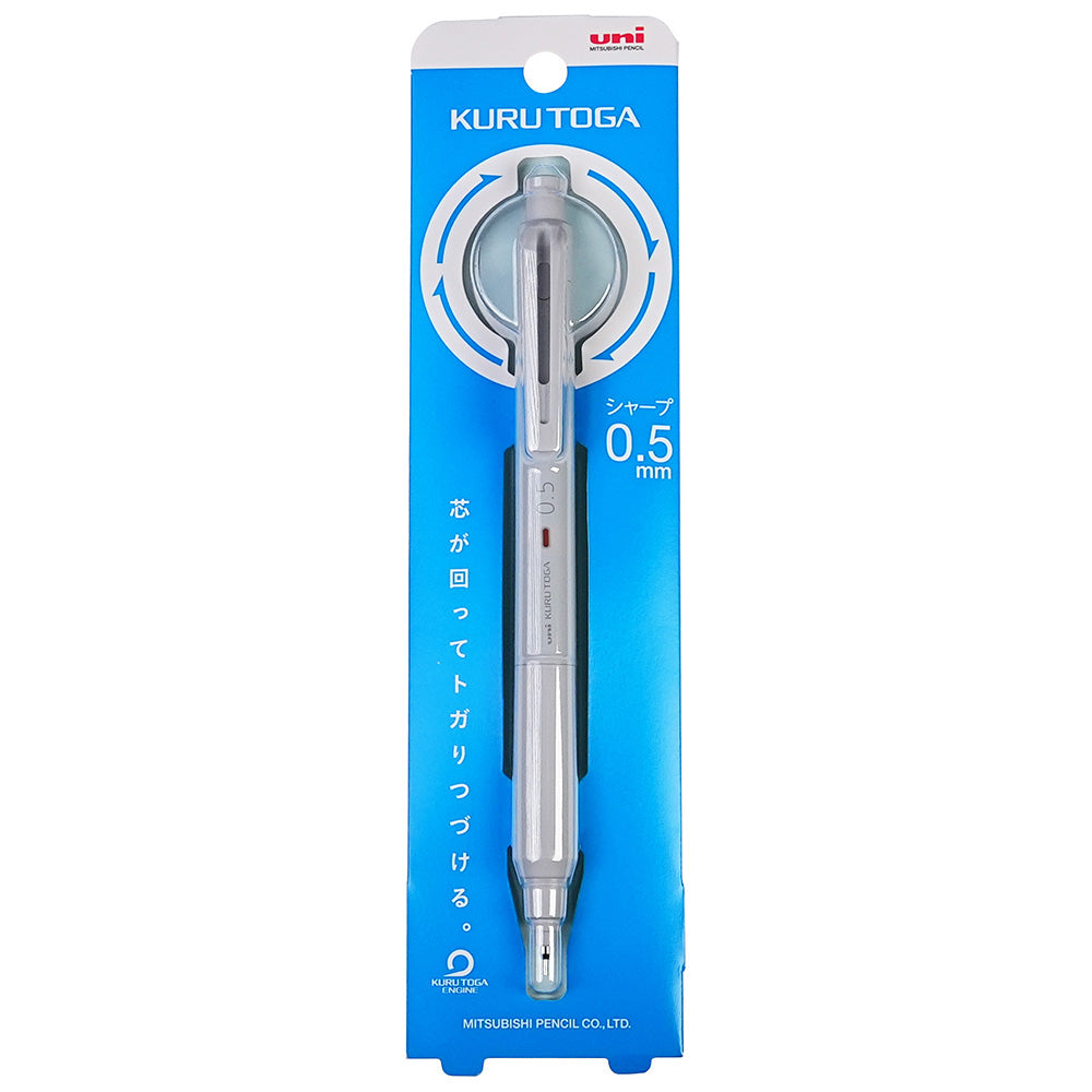 UNI M5-KS 1P 0.5mm KURU TOGA 不易斷芯自動鉛筆冰藍色藍色淺灰色藏青色辦公室學習書寫工具自動鉛筆
