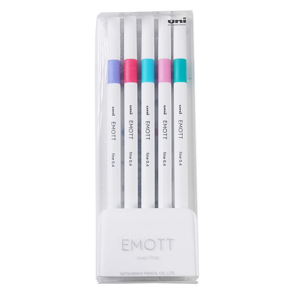 UNI PEMSY5C signature pen Sharpie marker EMOTT 5 color water-based pen