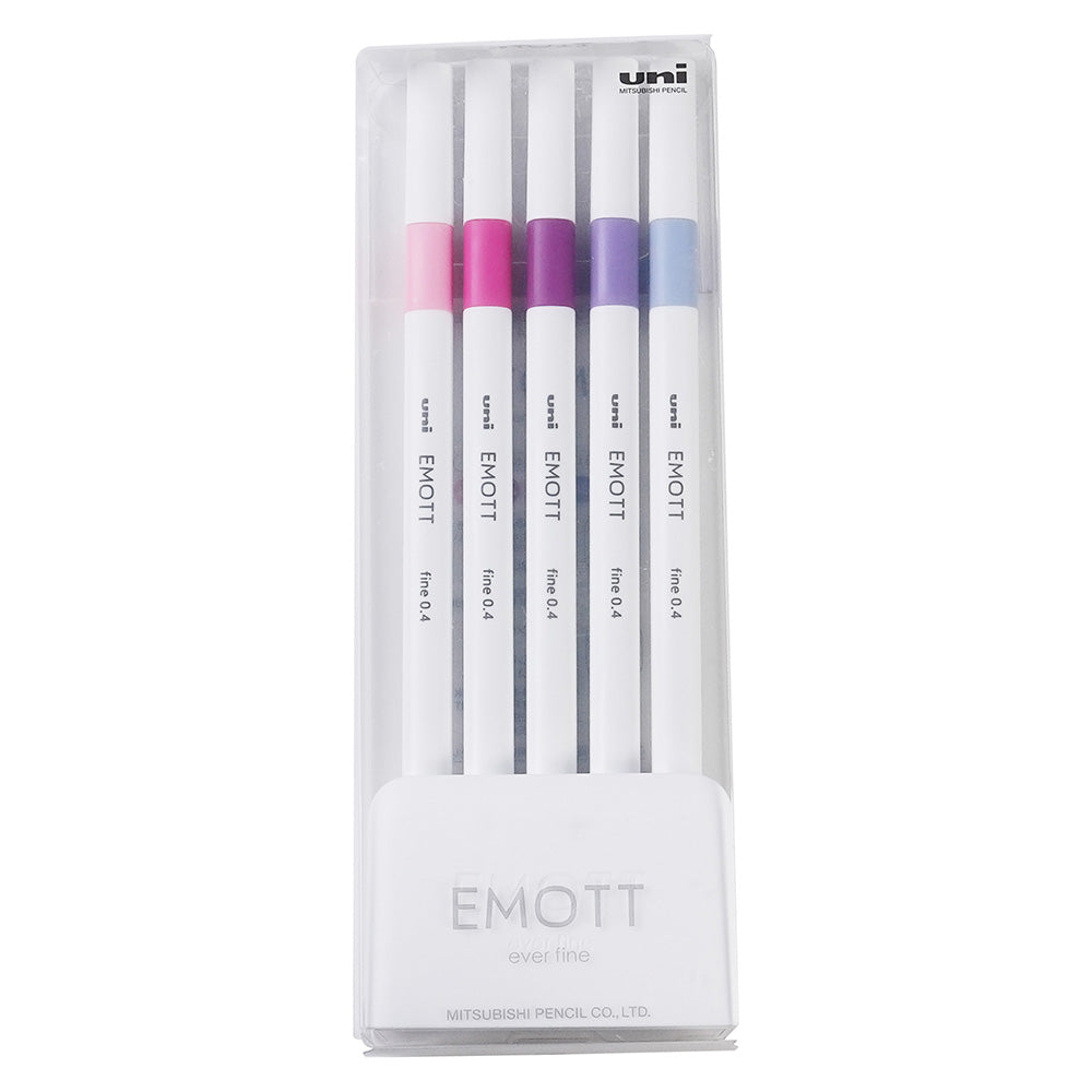 uni pemsy5c توقيع القلم Sharpie Marker Emott 5 Color Pen على أساس المياه