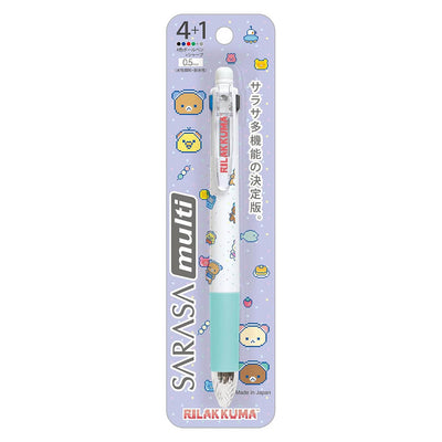 San-x x showa note x sarasa multi 4+1 pen chức năng 0,5mm Rilakkuma Doraemon