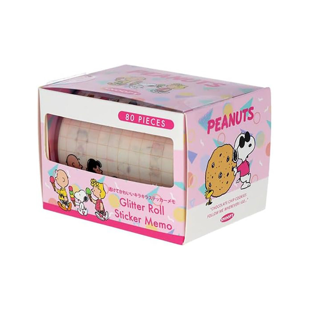 Sun-Star Snoopy & Sanrio Glitter Roll Sticker Memo