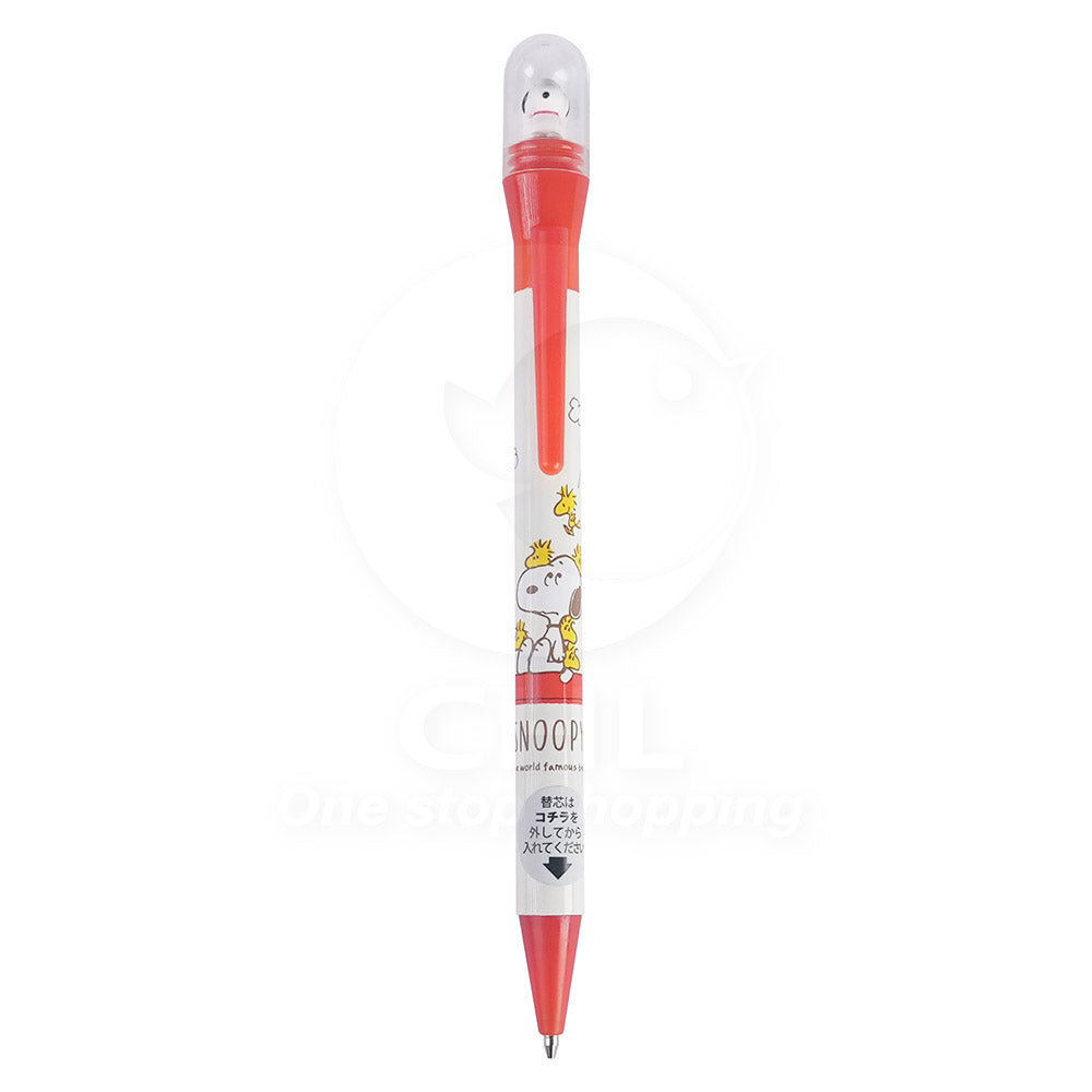 Sun-Star Peanuts Snoopy Disney Rotating Ballpoint Pen 0.7mm Black Ink S46492