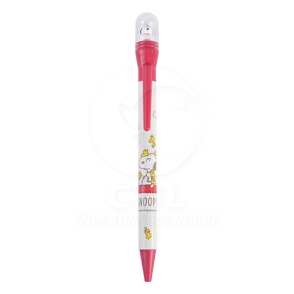 Sun-Star Peanuts Snoopy Disney Rotating Ballpoint Pen 0.7mm Black Ink S46492