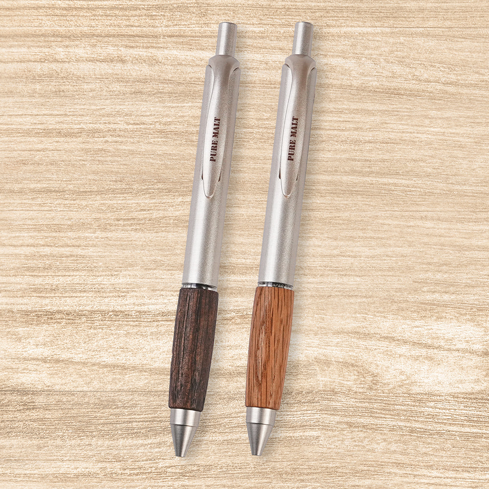 UNI Mitsubishi natural century oak hand grip 0.5mm UMN-515 press gel pen light brown dark brown office meeting writing stationery Japanese texture