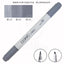 COPIC CIAO double-ended marker pen, alcohol marker pen, rich colors, less ink usage, fine tip, medium oblique square tip, soft and slim